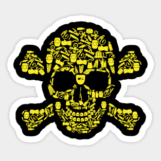 Skull Welding Tools Sticker